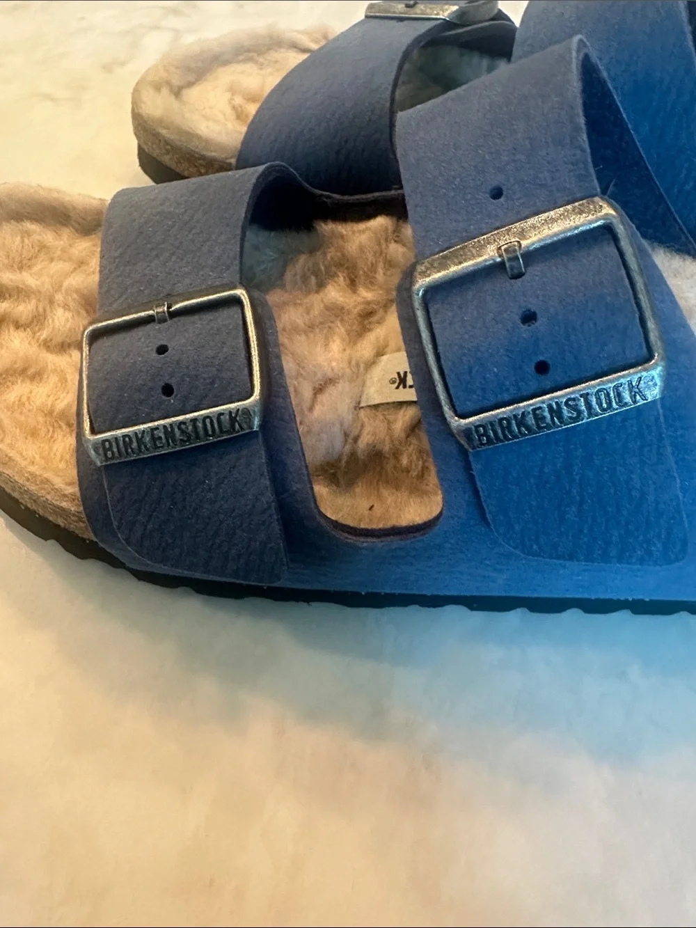 Birkenstock plush shearling